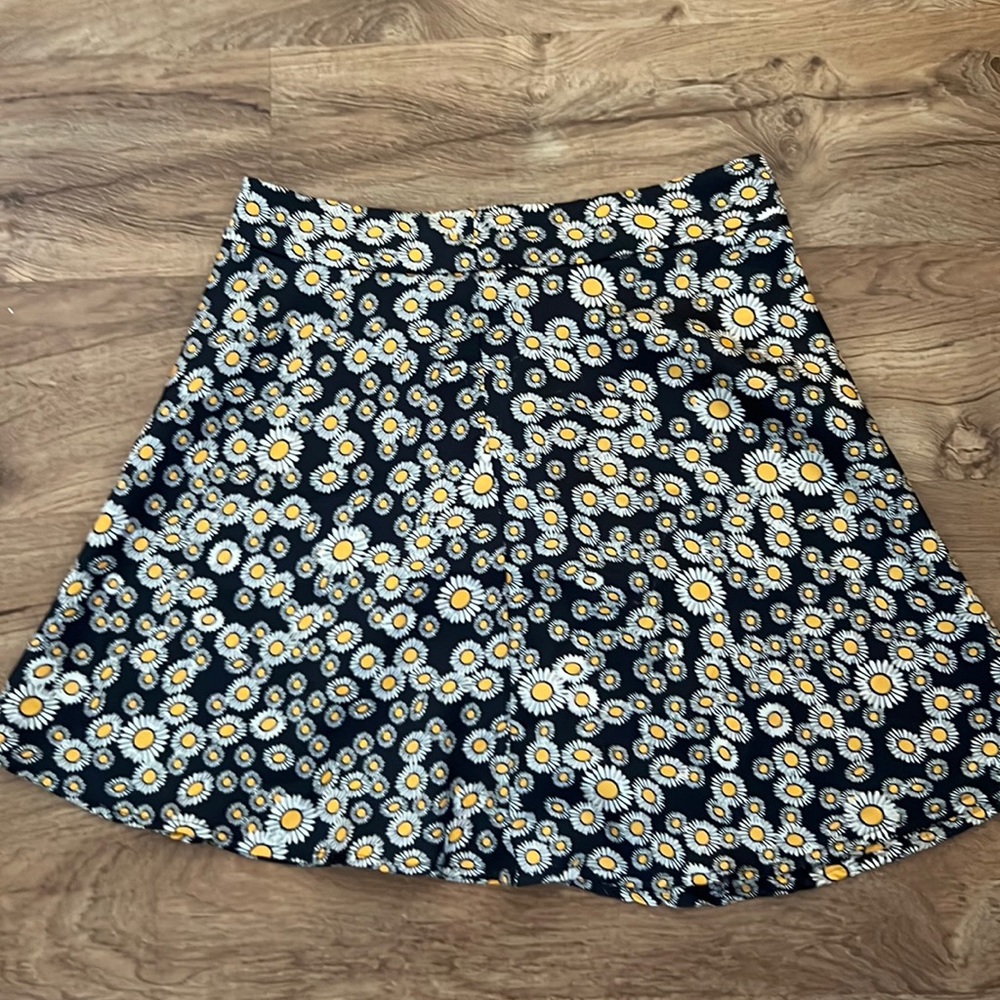Satin daisy mini skirt by Free People